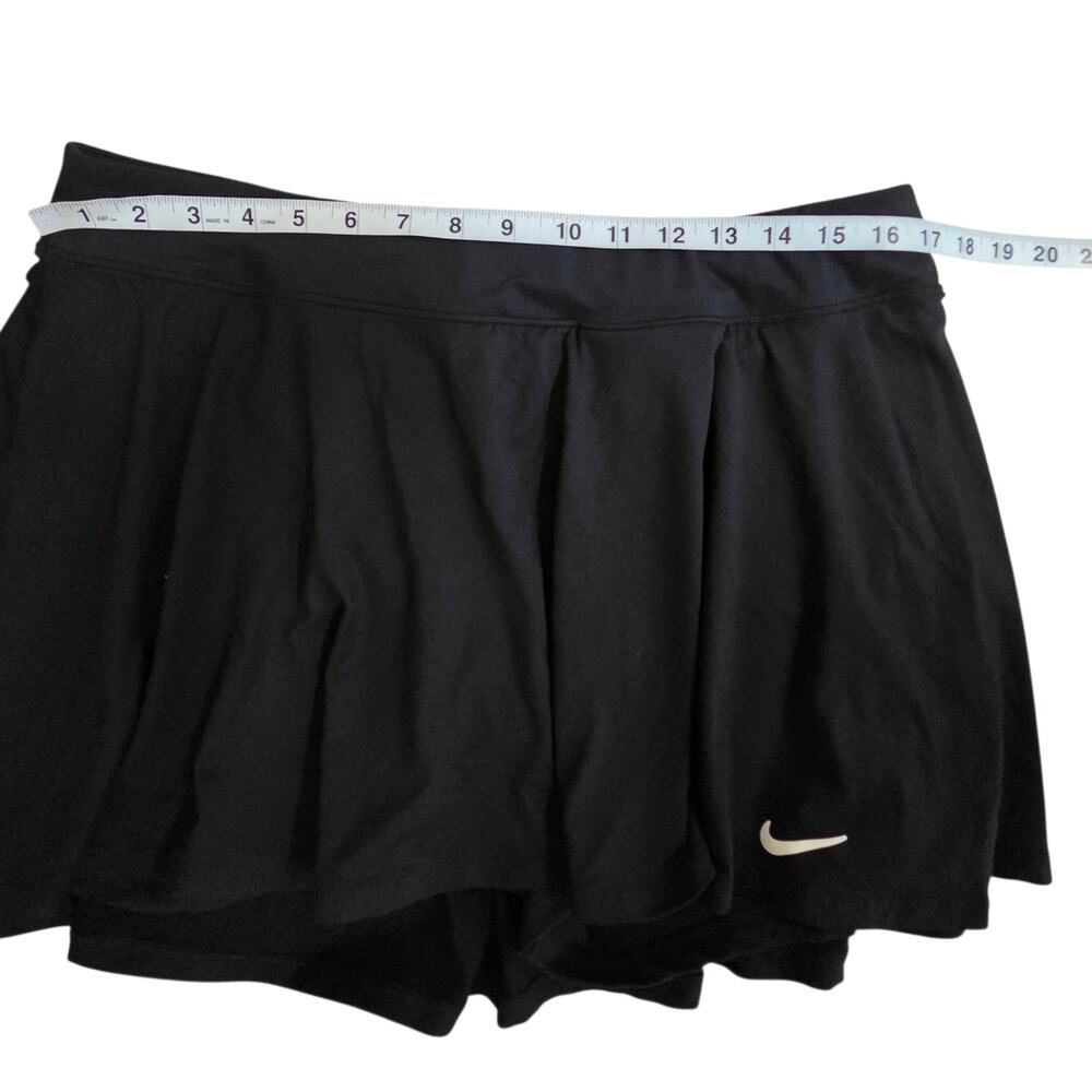 Nike Athletic Skirt or Skort Black Sz 1X Built in shorts Tennis, Golf 14" mini - Picture 4 of 9